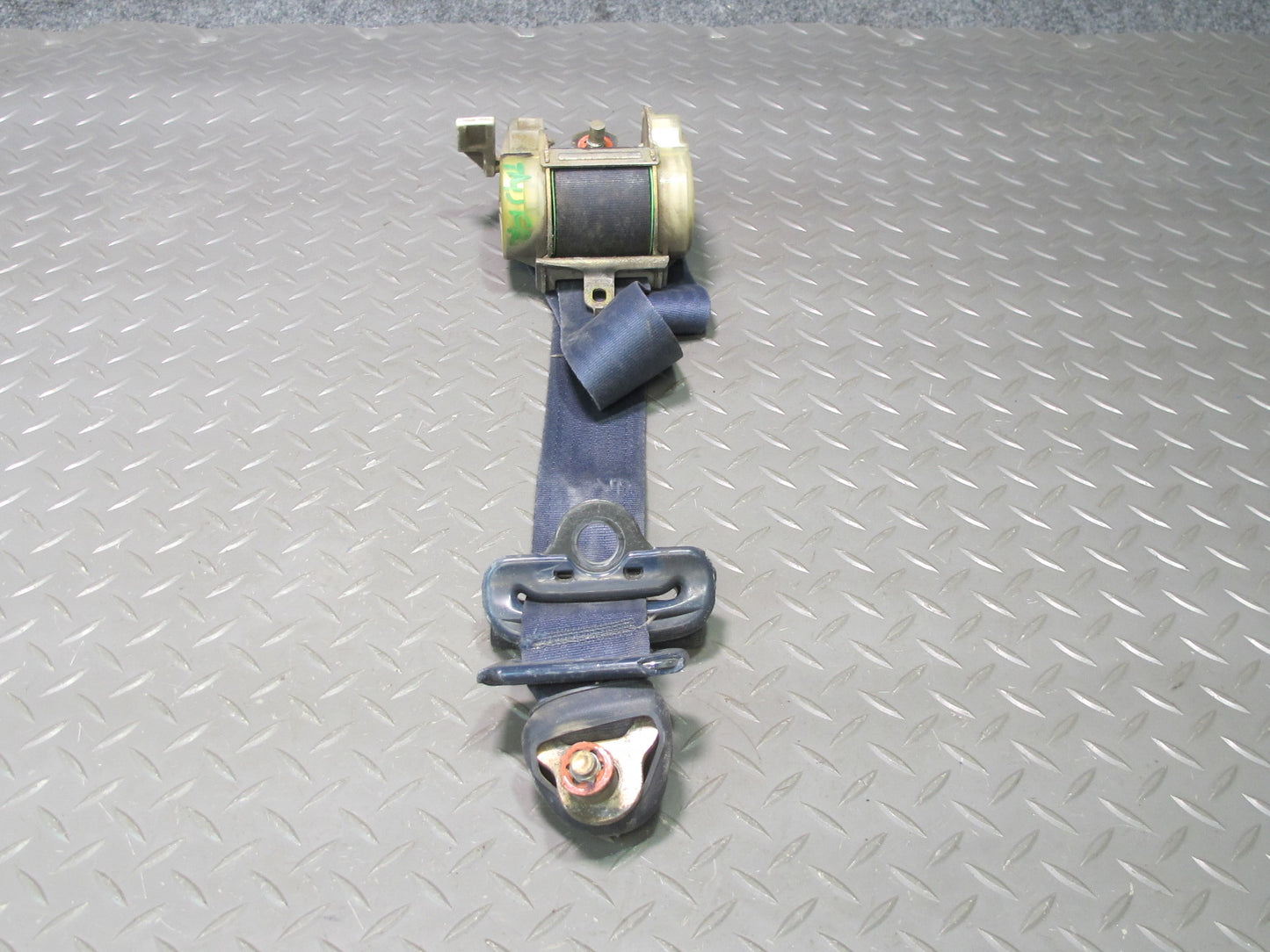 1988 Toyota MR2 T-bar Front Right Left Seat Belt Retractor Blue OEM