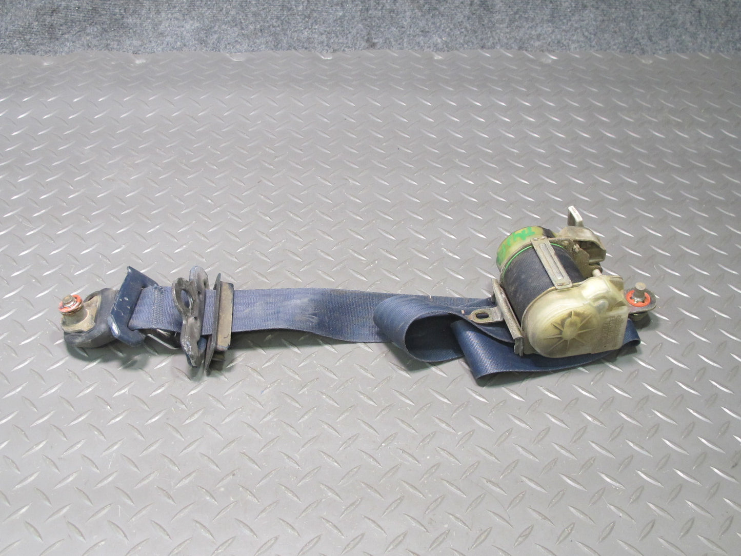 1988 Toyota MR2 T-bar Front Right Left Seat Belt Retractor Blue OEM