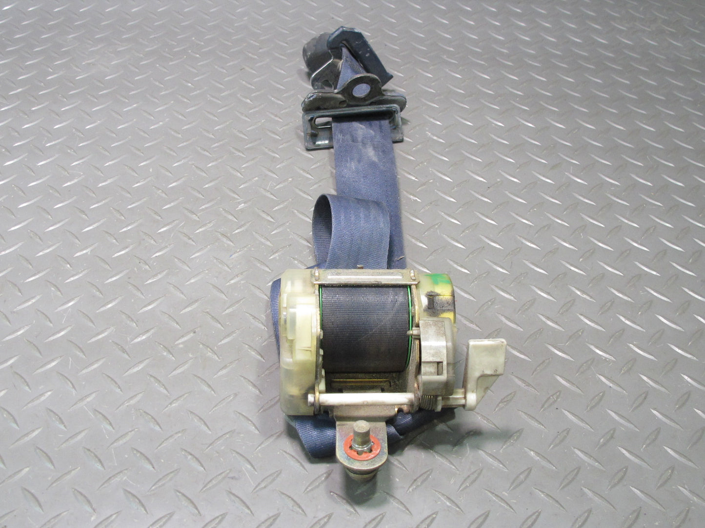 1988 Toyota MR2 T-bar Front Right Left Seat Belt Retractor Blue OEM