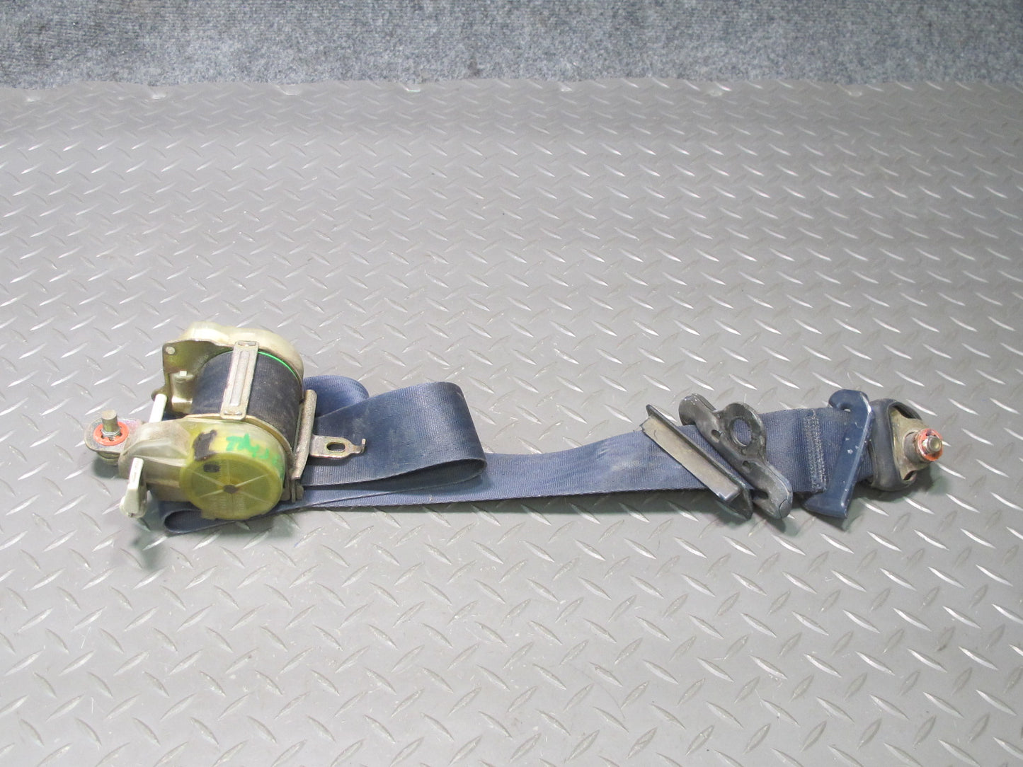 1988 Toyota MR2 T-bar Front Right Left Seat Belt Retractor Blue OEM