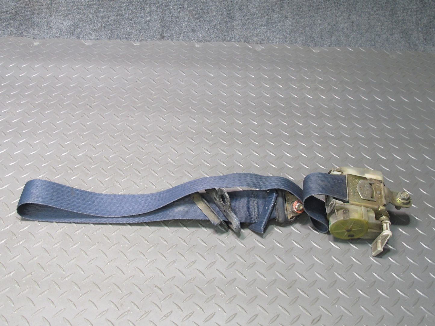 1988 Toyota MR2 T-bar Front Right Left Seat Belt Retractor Blue OEM