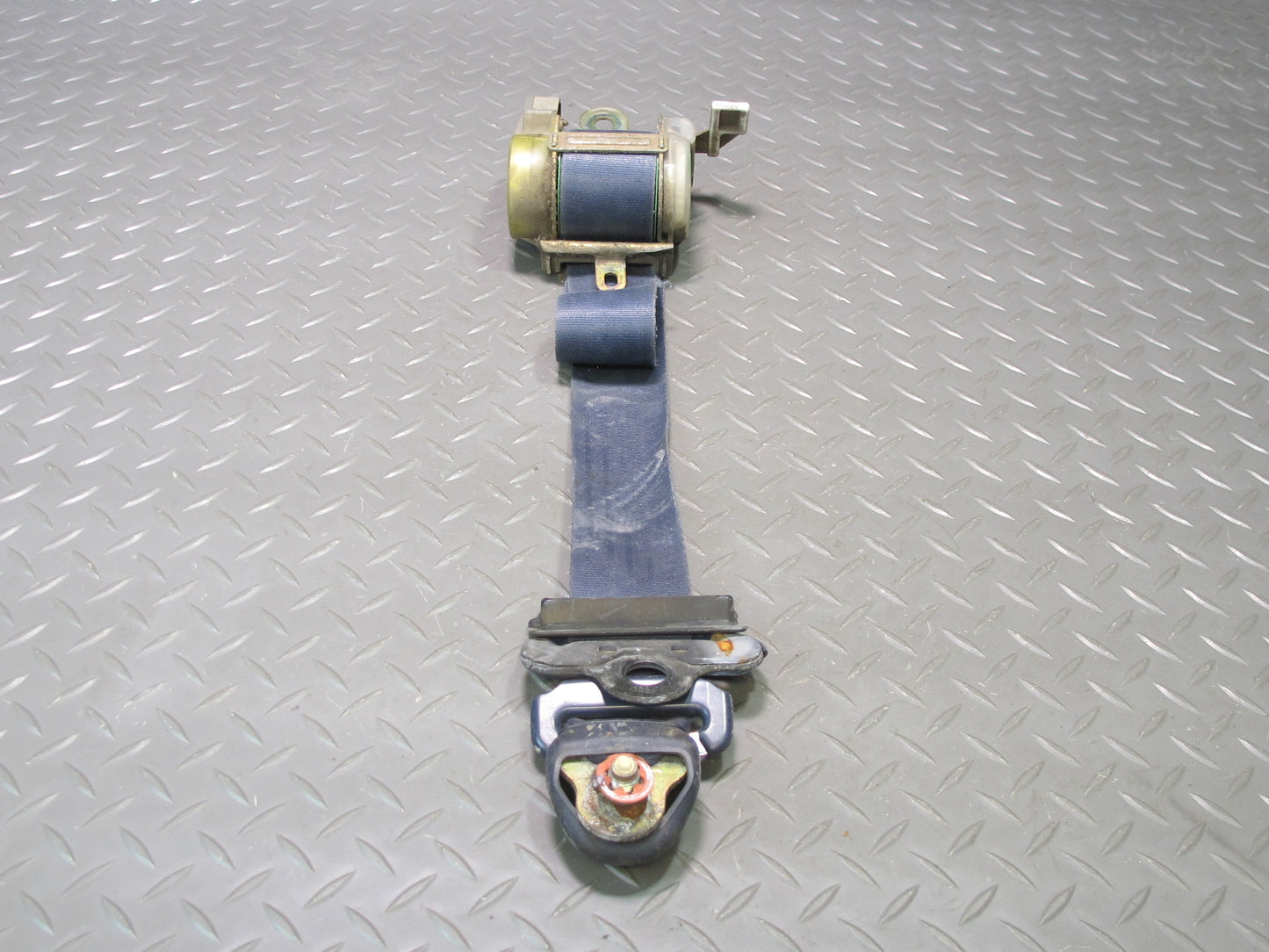 1988 Toyota MR2 T-bar Front Right Left Seat Belt Retractor Blue OEM