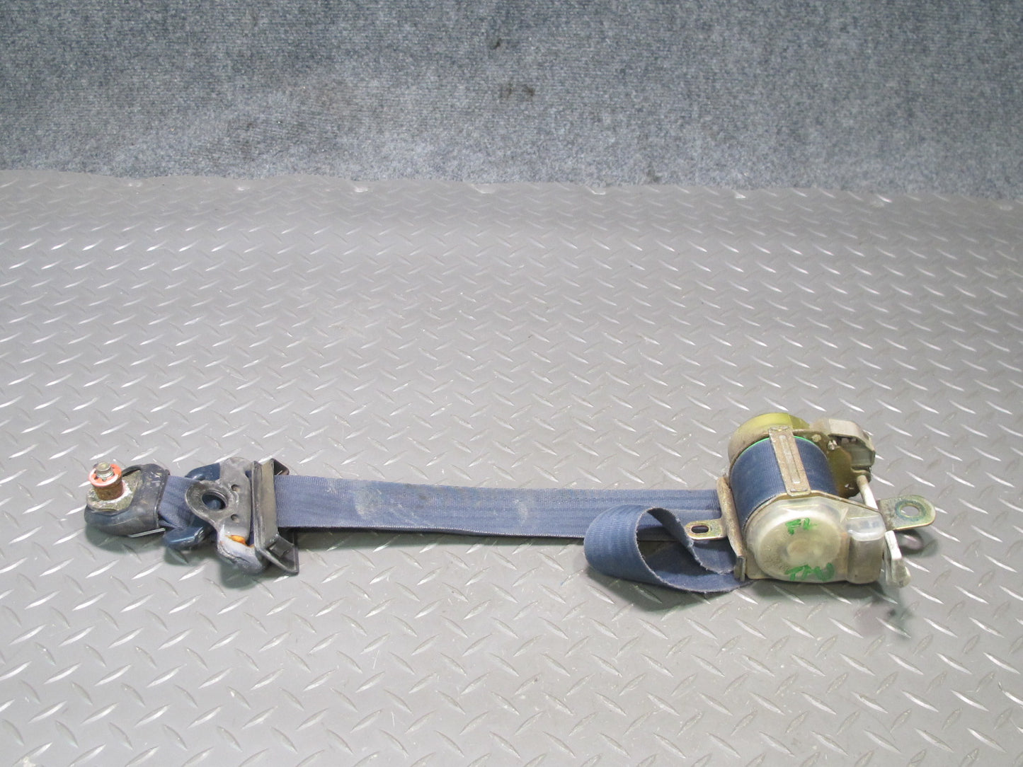 1988 Toyota MR2 T-bar Front Right Left Seat Belt Retractor Blue OEM