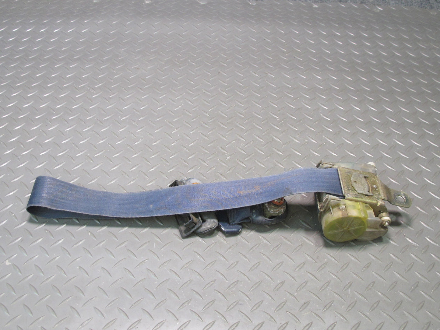 1988 Toyota MR2 T-bar Front Right Left Seat Belt Retractor Blue OEM