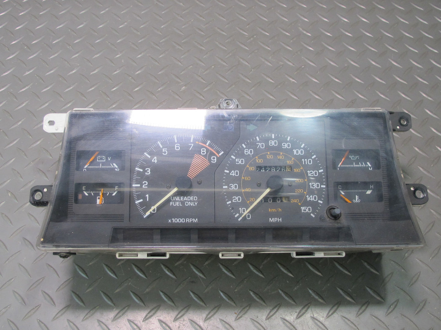 87-89 Toyota MR2 AW15 4AGELC NA M/T Instrument Cluster Gauge Speedometer OEM
