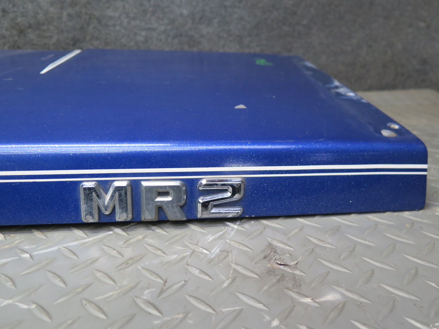 86-89 Toyota MR2 AW15 Rear Trunk Deck Lid Shell Cover Panel Blue OEM