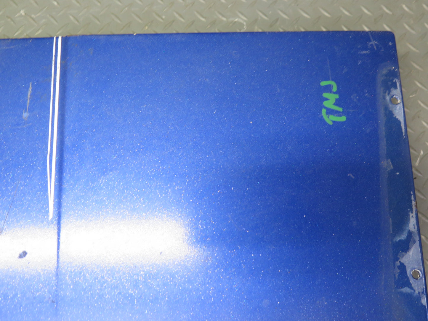 86-89 Toyota MR2 AW15 Rear Trunk Deck Lid Shell Cover Panel Blue OEM