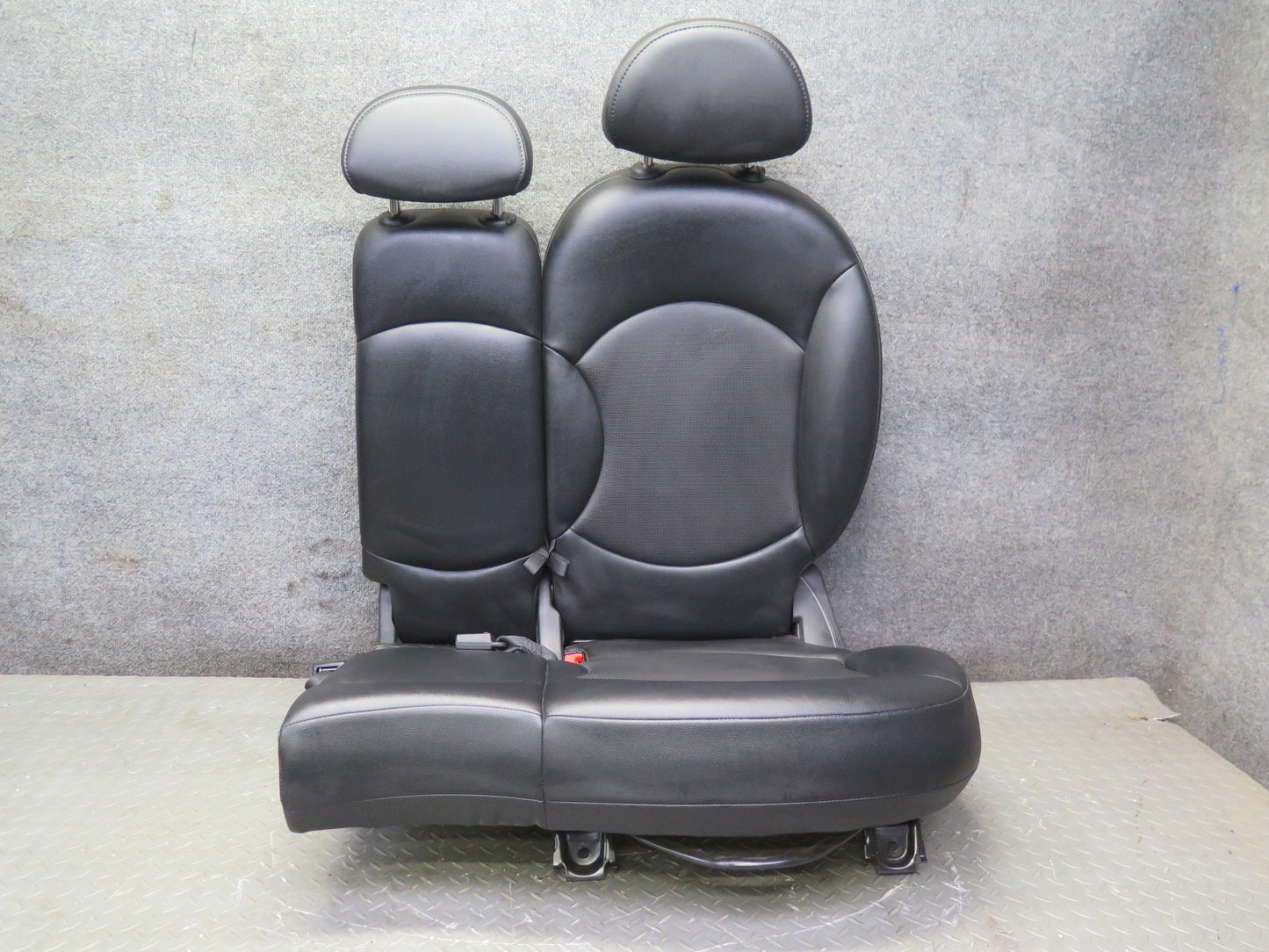 11-15 Mini Cooper S R60 Countryman Sport Rear Leatherette Seat Set Black OEM
