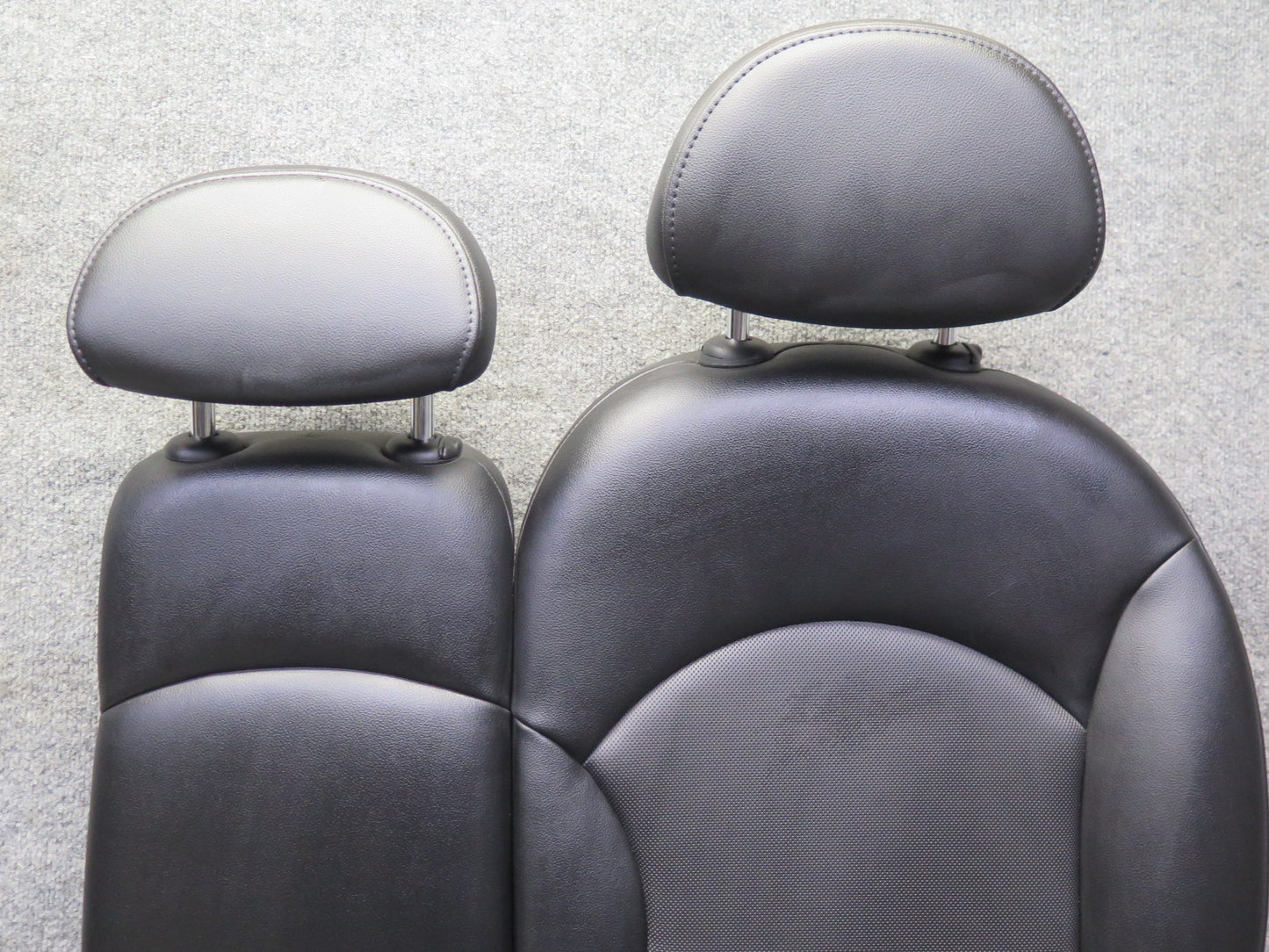 11-15 Mini Cooper S R60 Countryman Sport Rear Leatherette Seat Set Black OEM