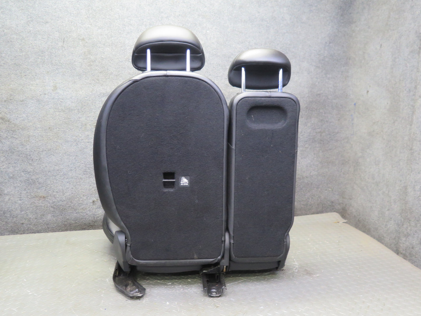11-15 Mini Cooper S R60 Countryman Sport Rear Leatherette Seat Set Black OEM