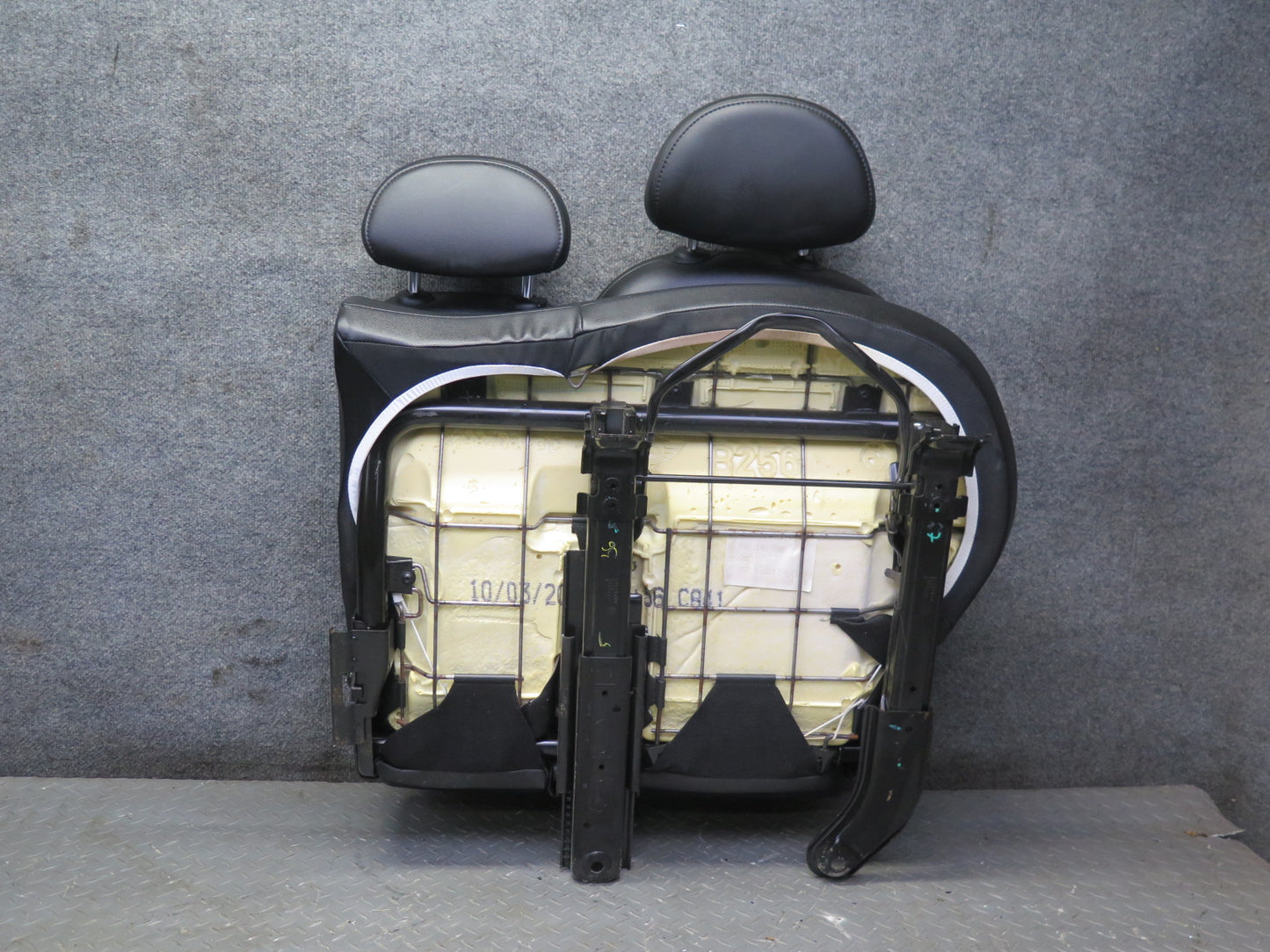 11-15 Mini Cooper S R60 Countryman Sport Rear Leatherette Seat Set Black OEM