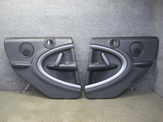13-15 Mini Cooper S R60 Countryman Set of 2 Rear Door Interior Trim Panel OEM