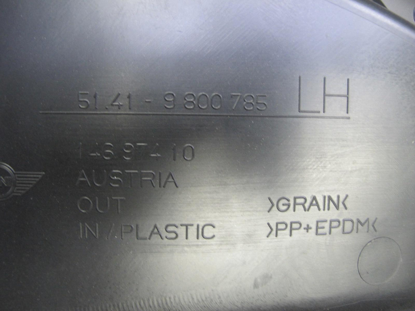 13-15 Mini Cooper S R60 Countryman Set of 2 Rear Door Interior Trim Panel OEM