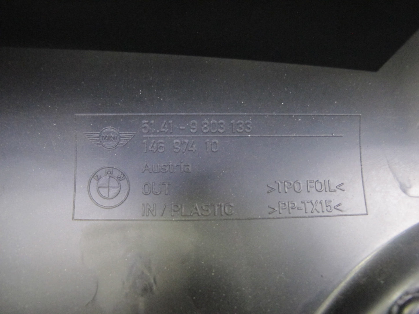 13-15 Mini Cooper S R60 Countryman Set of 2 Rear Door Interior Trim Panel OEM