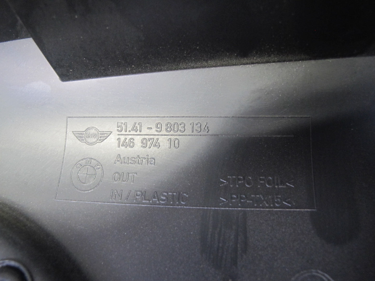 13-15 Mini Cooper S R60 Countryman Set of 2 Rear Door Interior Trim Panel OEM