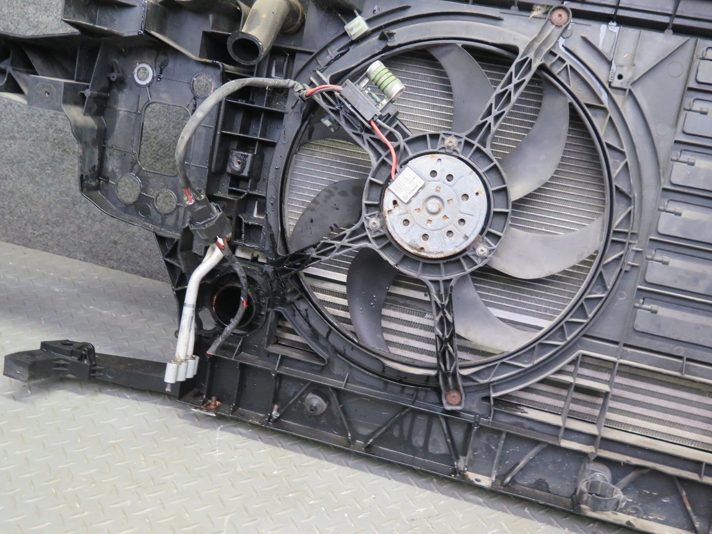 11-15 Mini Cooper S R60 R61 AWD A/T Engine Radiator Condenser Oil Cooler Fan Set