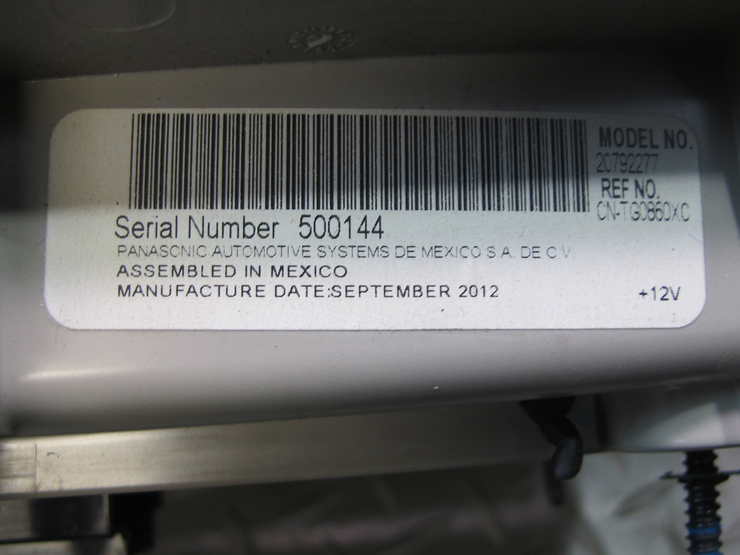 2007-2014 Cadillac Escalade Rear Entertainment Screen Display Screen 20792277