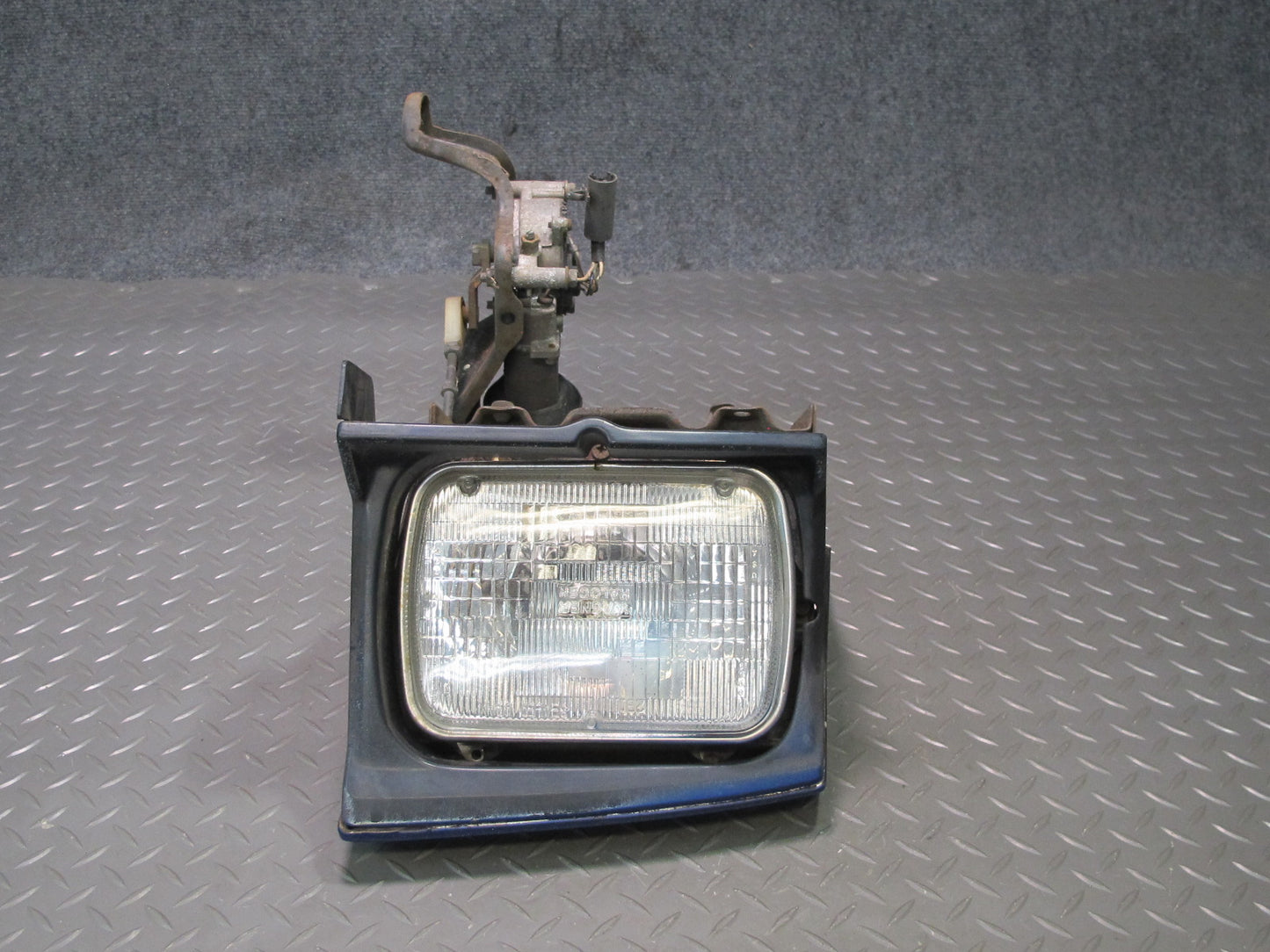 85-89 Toyota MR2 AW15 Front Right POP UP Headlight Lamp w Motor Assy Blue OEM