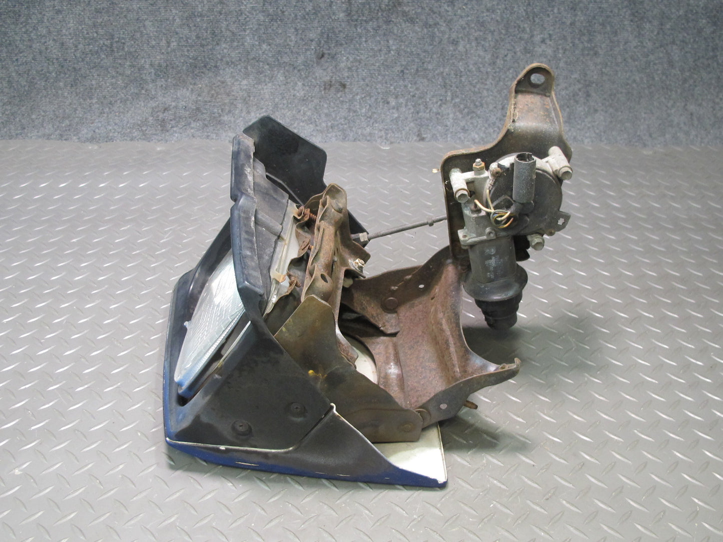 85-89 Toyota MR2 AW15 Front Right POP UP Headlight Lamp w Motor Assy Blue OEM