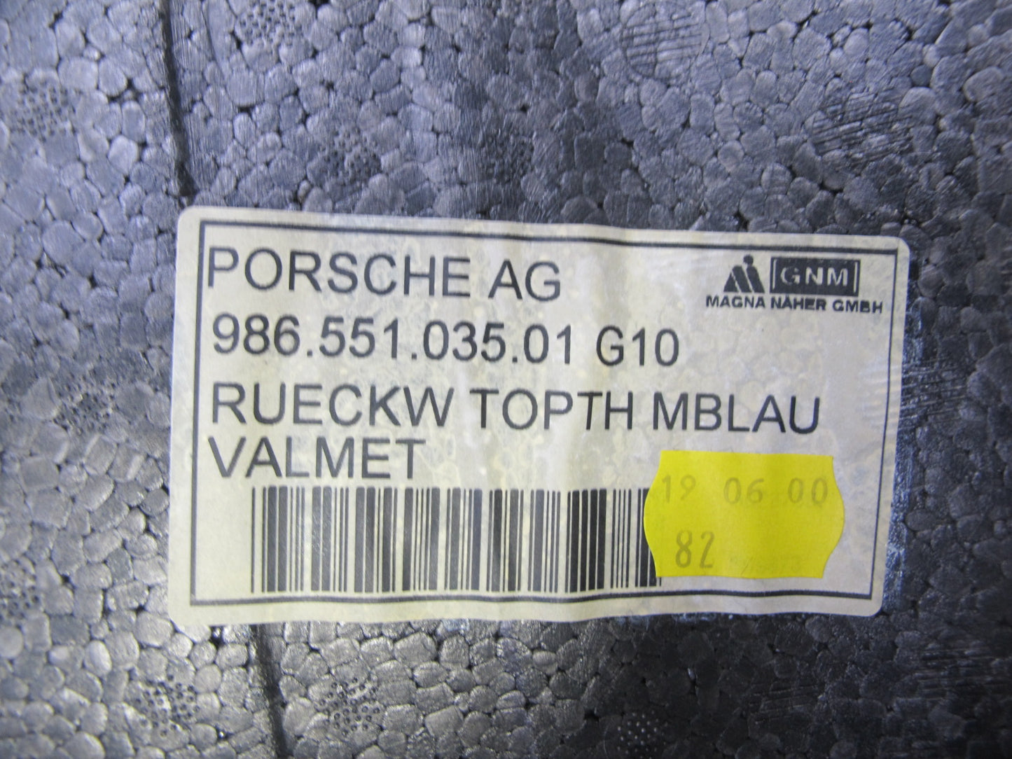 1997-2004 Porsche Boxster 986 Engine Compartment Carpet Liner Trim Cover Set