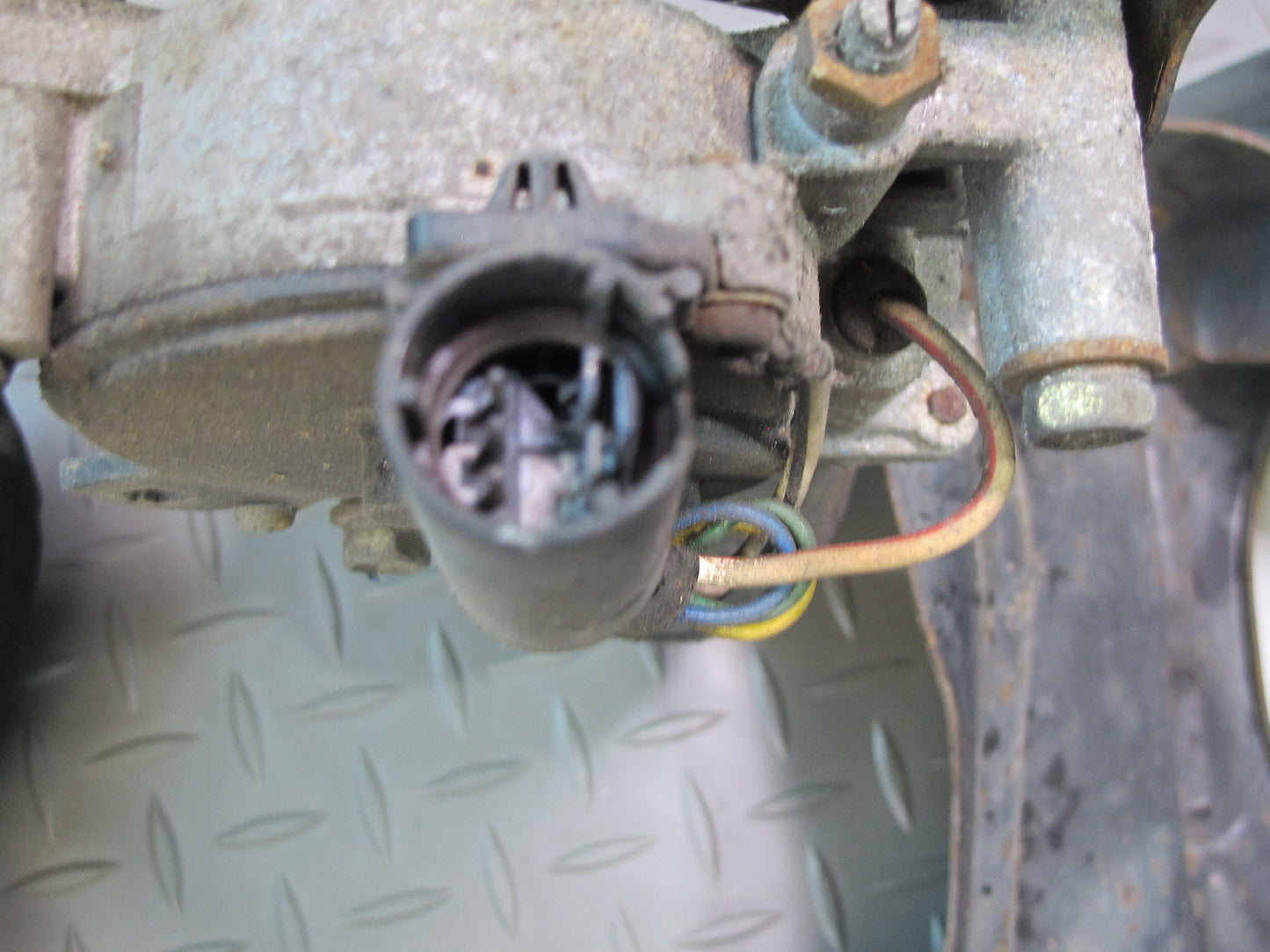 85-89 Toyota MR2 AW15 Front Left POP UP Headlight Lamp w Motor Assembly Blue OEM