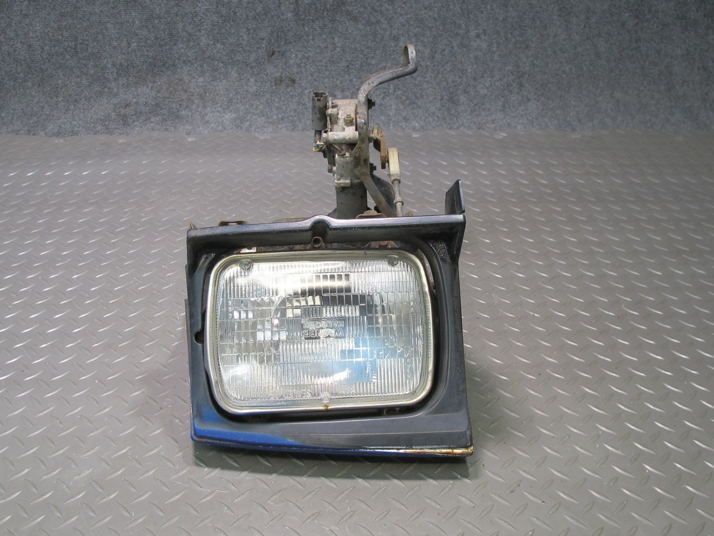 85-89 Toyota MR2 AW15 Front Left POP UP Headlight Lamp w Motor Assembly Blue OEM