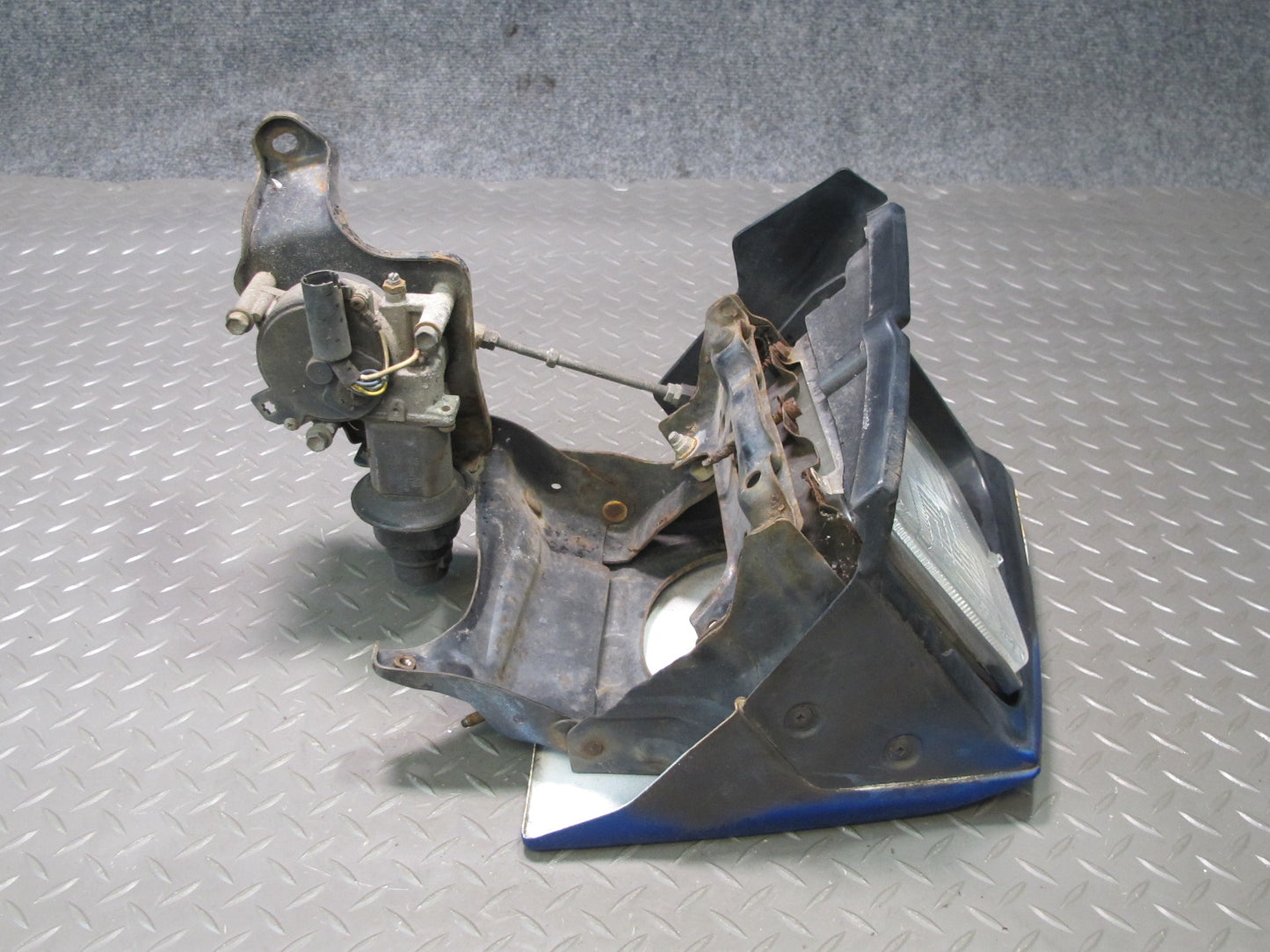 85-89 Toyota MR2 AW15 Front Left POP UP Headlight Lamp w Motor Assembly Blue OEM