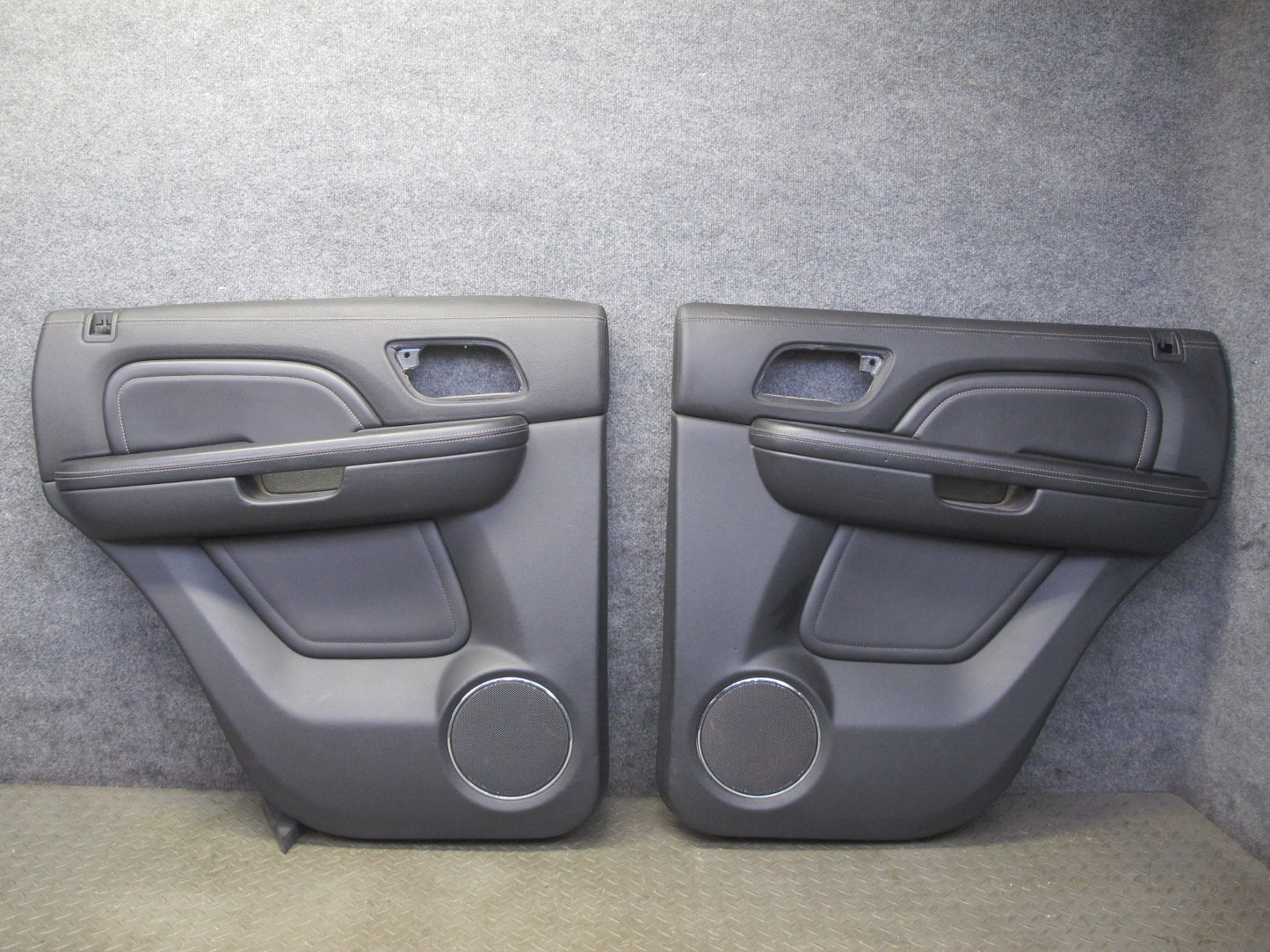 2010-2014 Cadillac Escalade Rear Left & Right Door Interior Trim Panel Set of 2