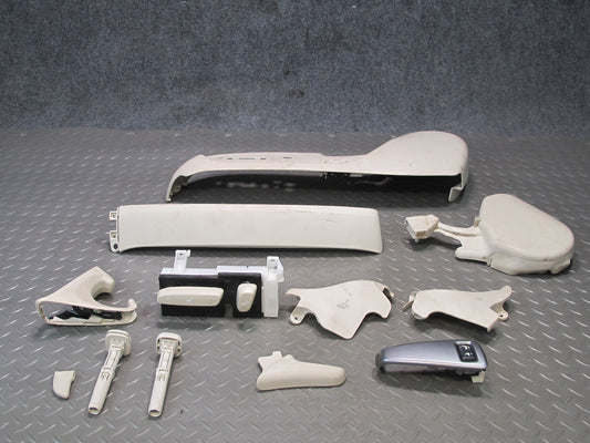 10-13 Lexus IS250 Convertible 12pcs Front Left Seat Trim Ivory w Switch Set OEM