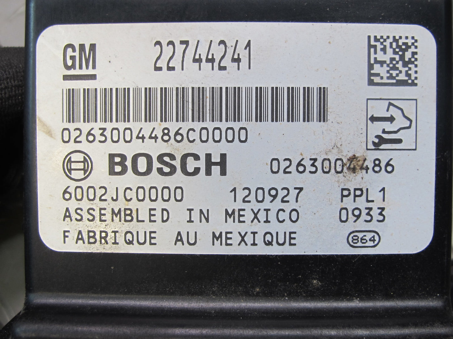 2010-2014 Cadillac Escalade Rear Park Assist Control Module 22744241