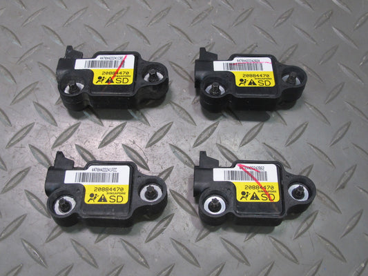 10-14 Cadillac Escalade Door SRS Sensor Set Of 4 20884470 OEM