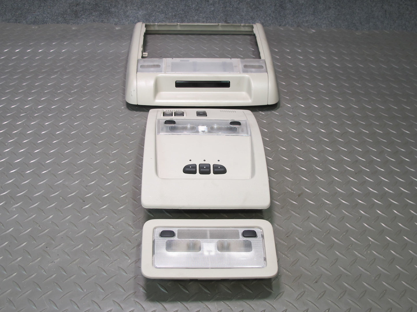 07-14 Cadillac Escalade Front & Rear Overhead Console Dome Interior Light Set