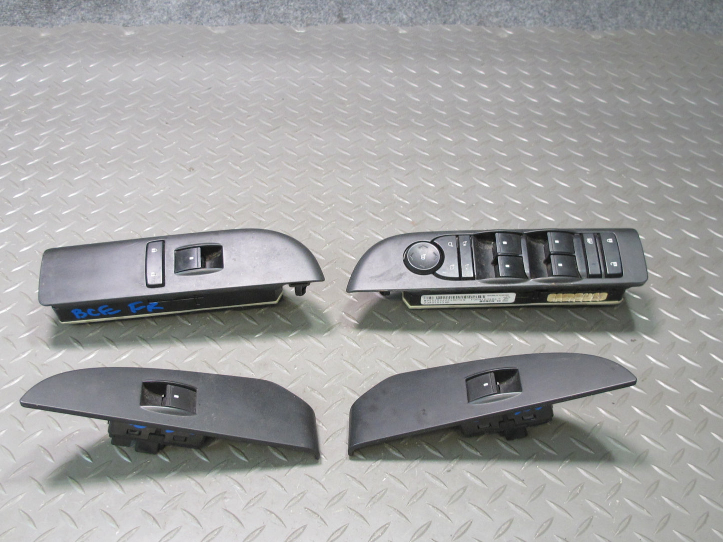 2009-2014 Cadillac Escalade Front & Rear Door Window Switch Trim Set  of 4