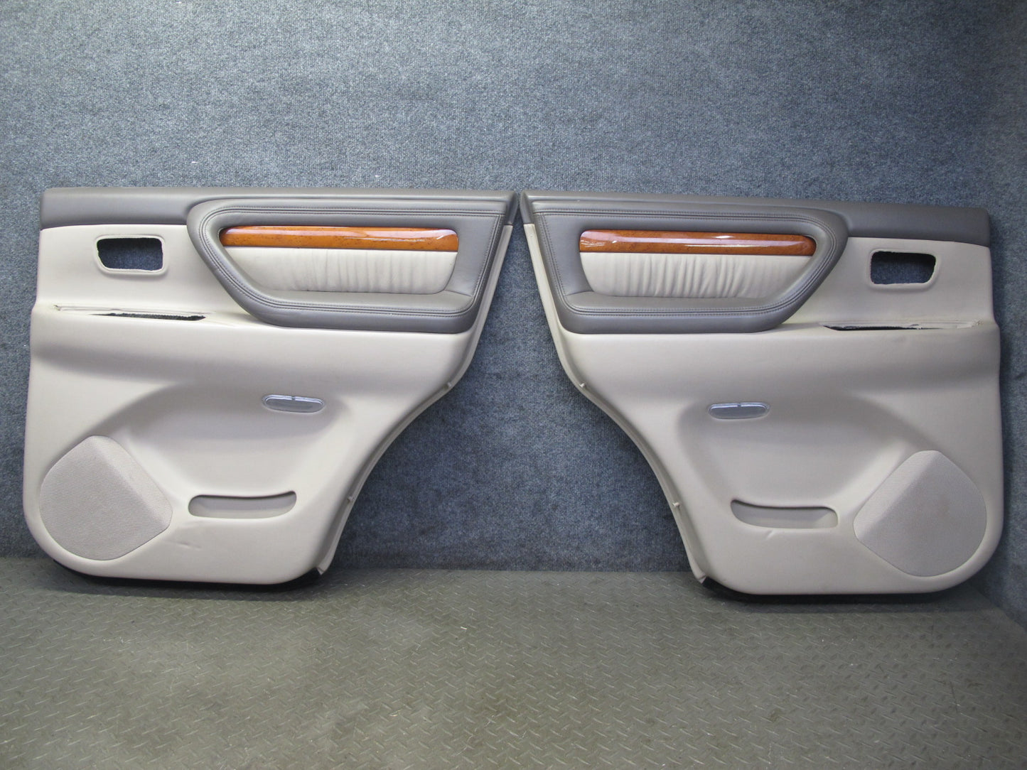 2004-2007 Lexus LX470 Rear Left & Right Door Interior Trim Cover Panel Set of 2