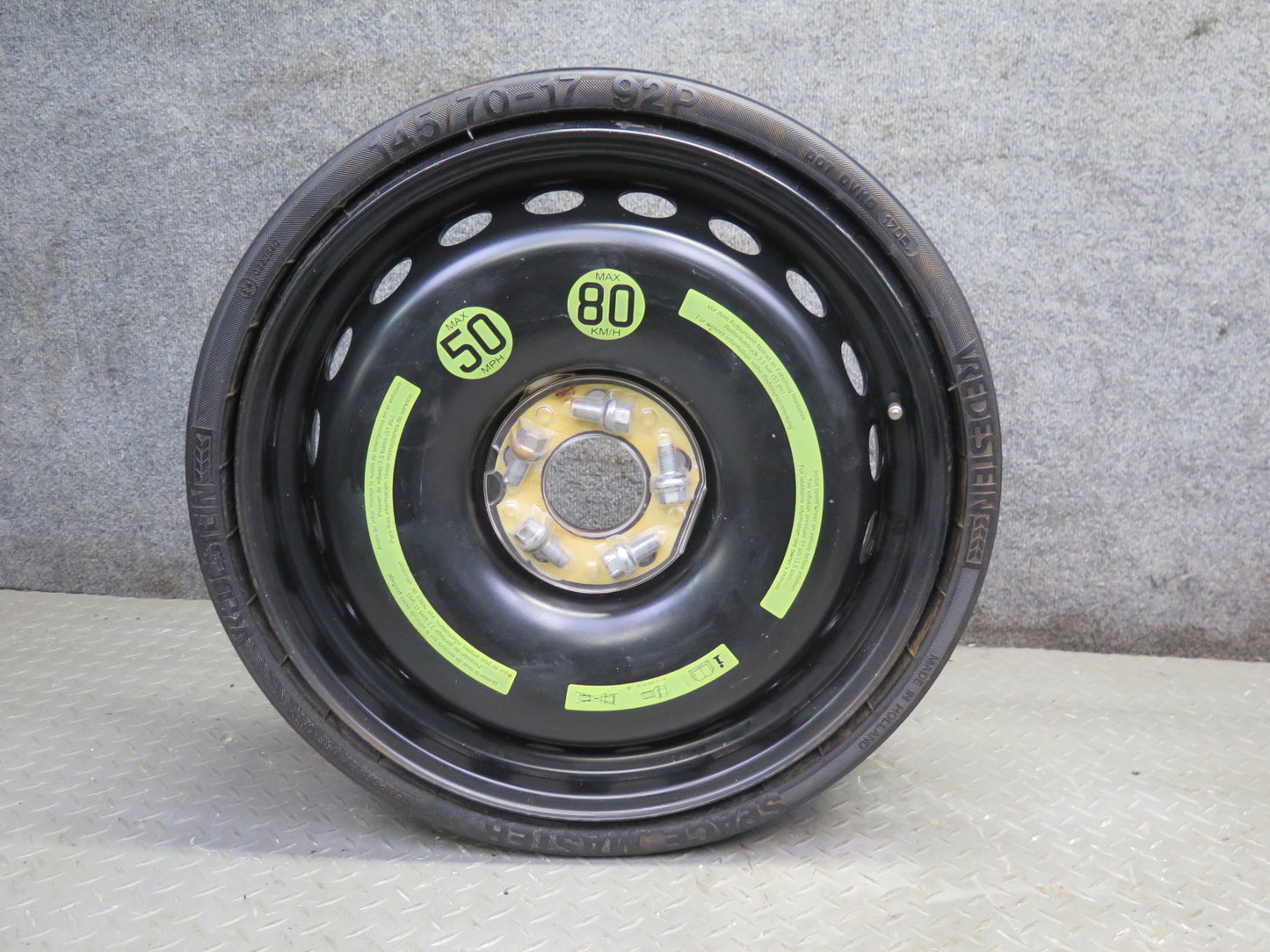 05-11 Mercedes R171 Slk-class R17 17" Spare Tire Wheel 17x4.5 ET12 145/70 OEM