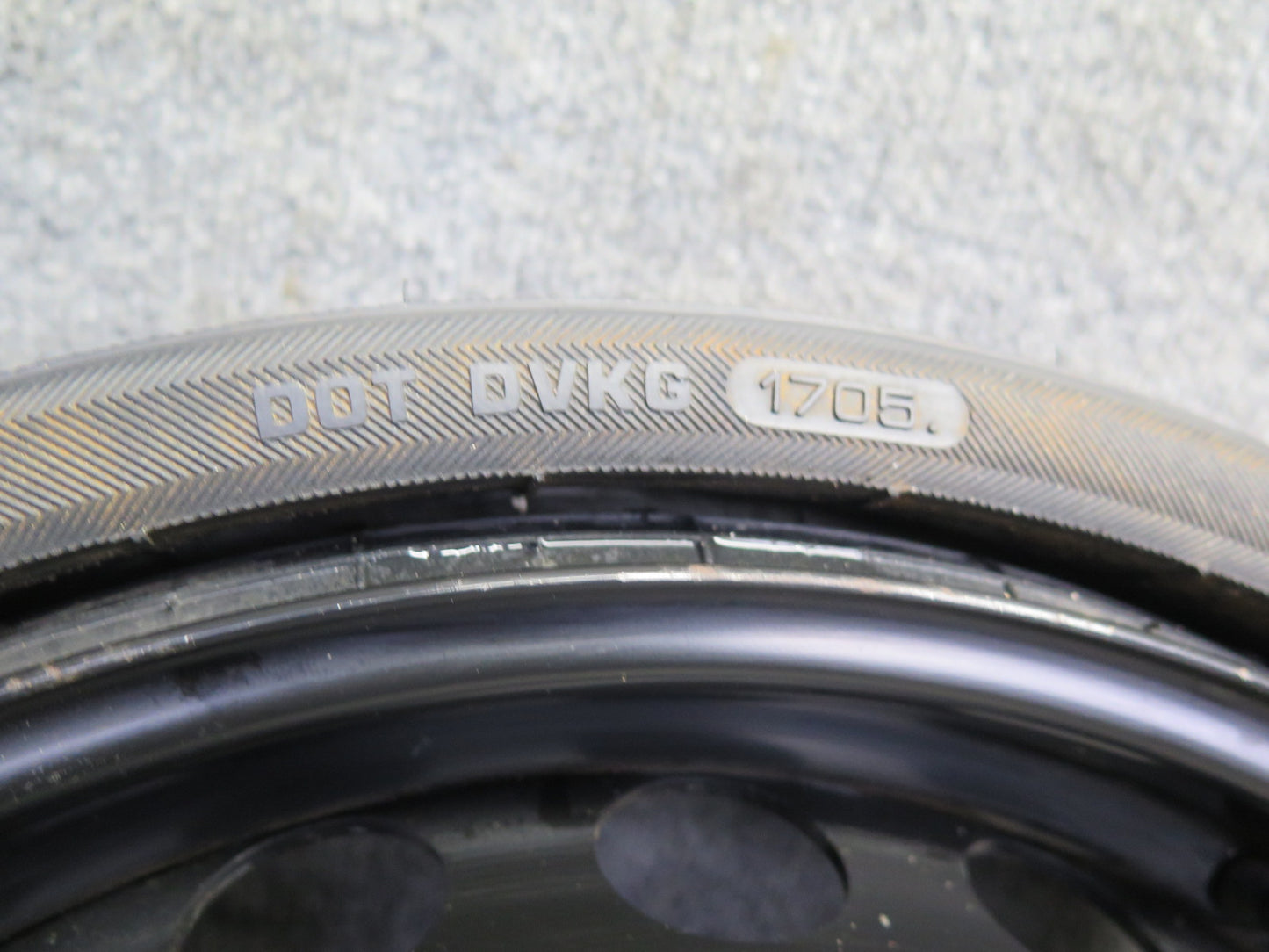 05-11 Mercedes R171 Slk-class R17 17" Spare Tire Wheel 17x4.5 ET12 145/70 OEM