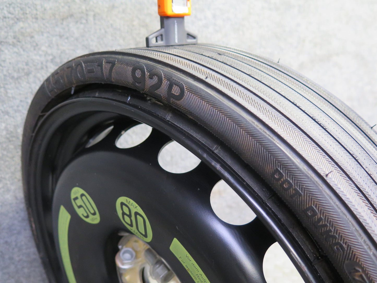 05-11 Mercedes R171 Slk-class R17 17" Spare Tire Wheel 17x4.5 ET12 145/70 OEM