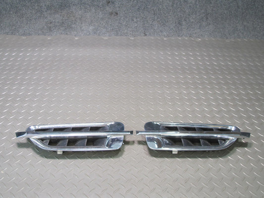 2007-2014 Cadillac Escalade Front Fender Chrome Vent Trim Grille Set of 2