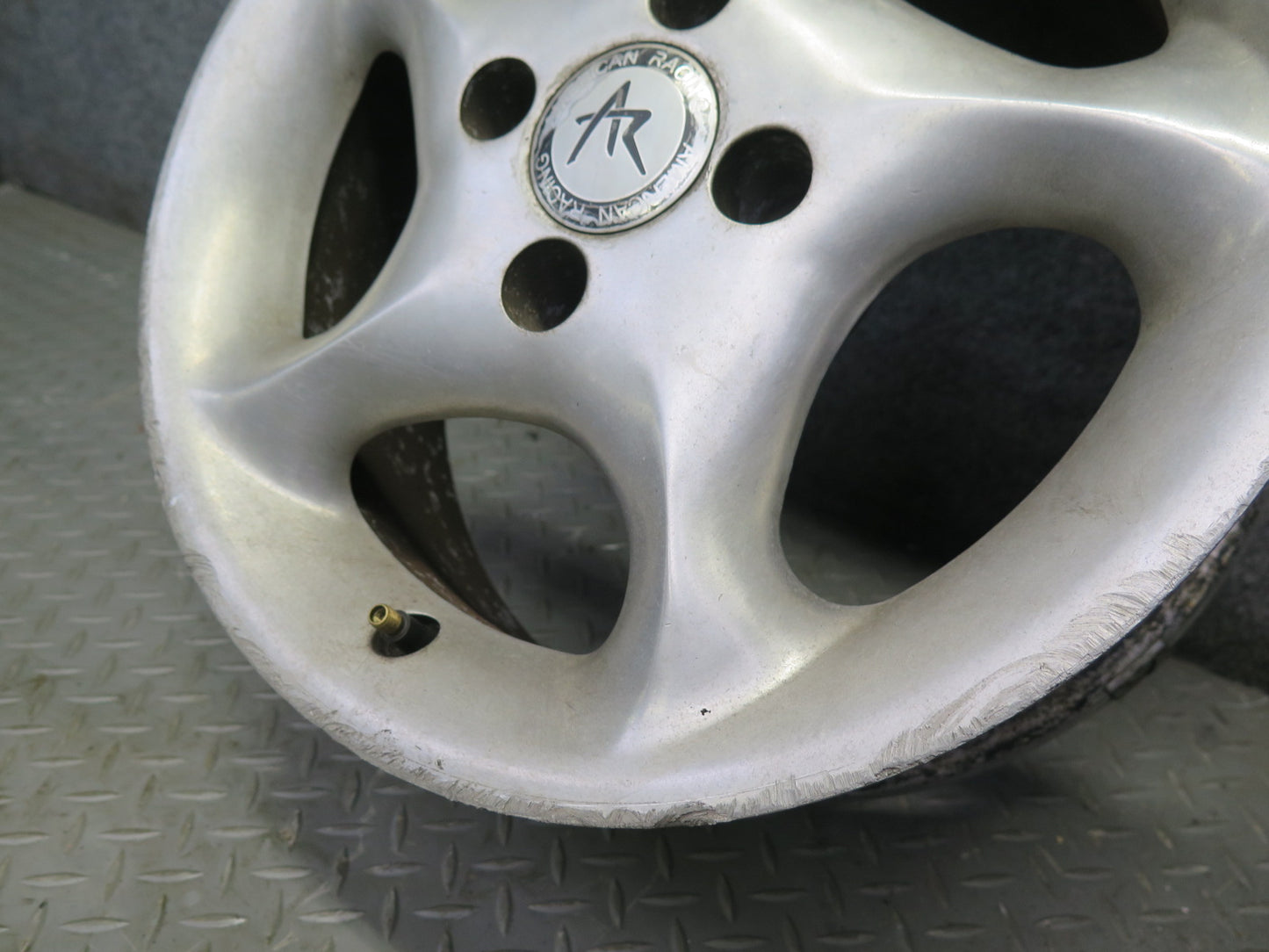 Set of 4 American Racing AR-57 R14 14" Wheel Rim 14X6J ET30 4x100 w Center Caps