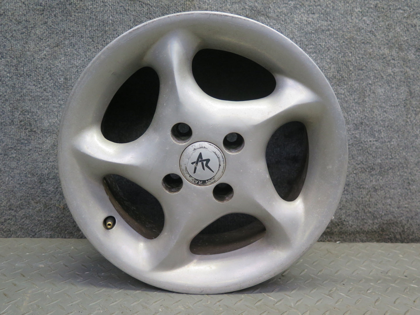 Set of 4 American Racing AR-57 R14 14" Wheel Rim 14X6J ET30 4x100 w Center Caps