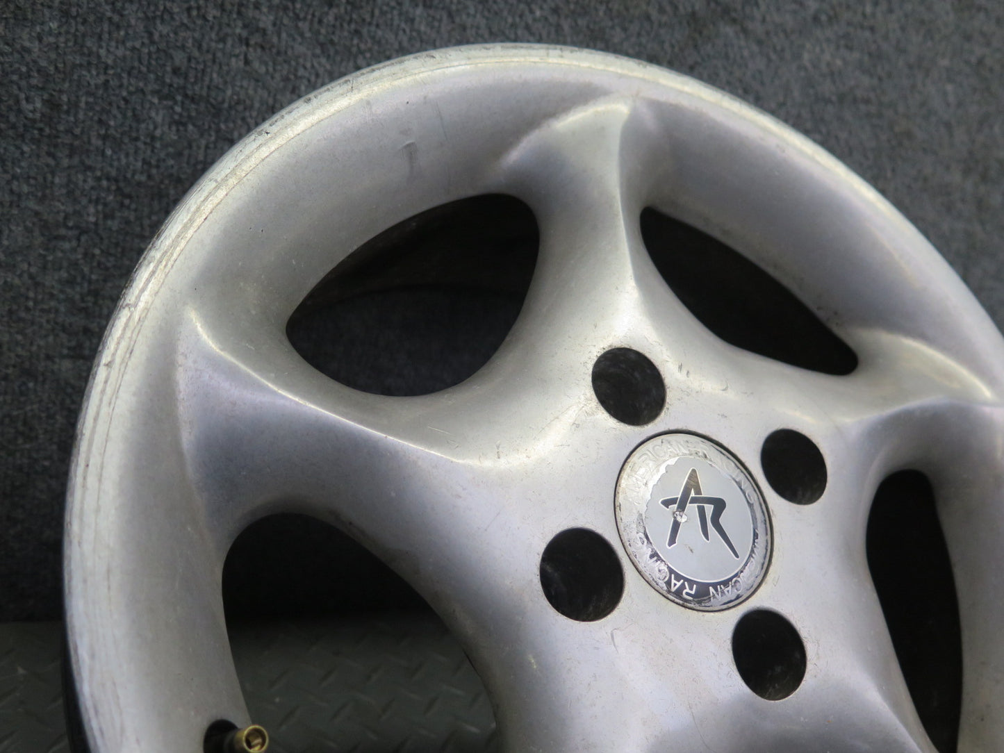 Set of 4 American Racing AR-57 R14 14" Wheel Rim 14X6J ET30 4x100 w Center Caps