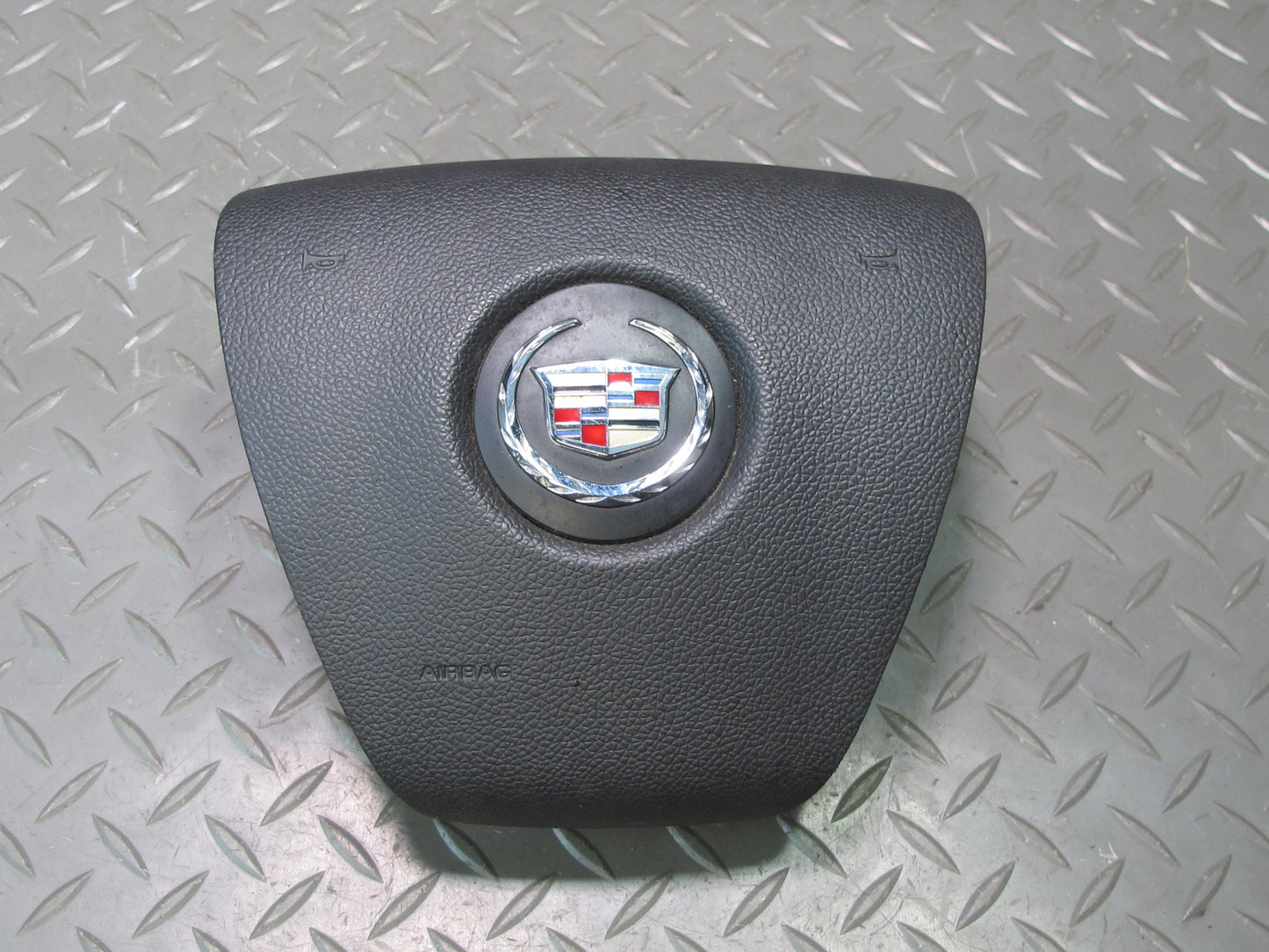 13-14 CADILLAC ESCALADE PLATINUM EBONY STEERING WHEEL AIRBAG SRS BLACK OEM