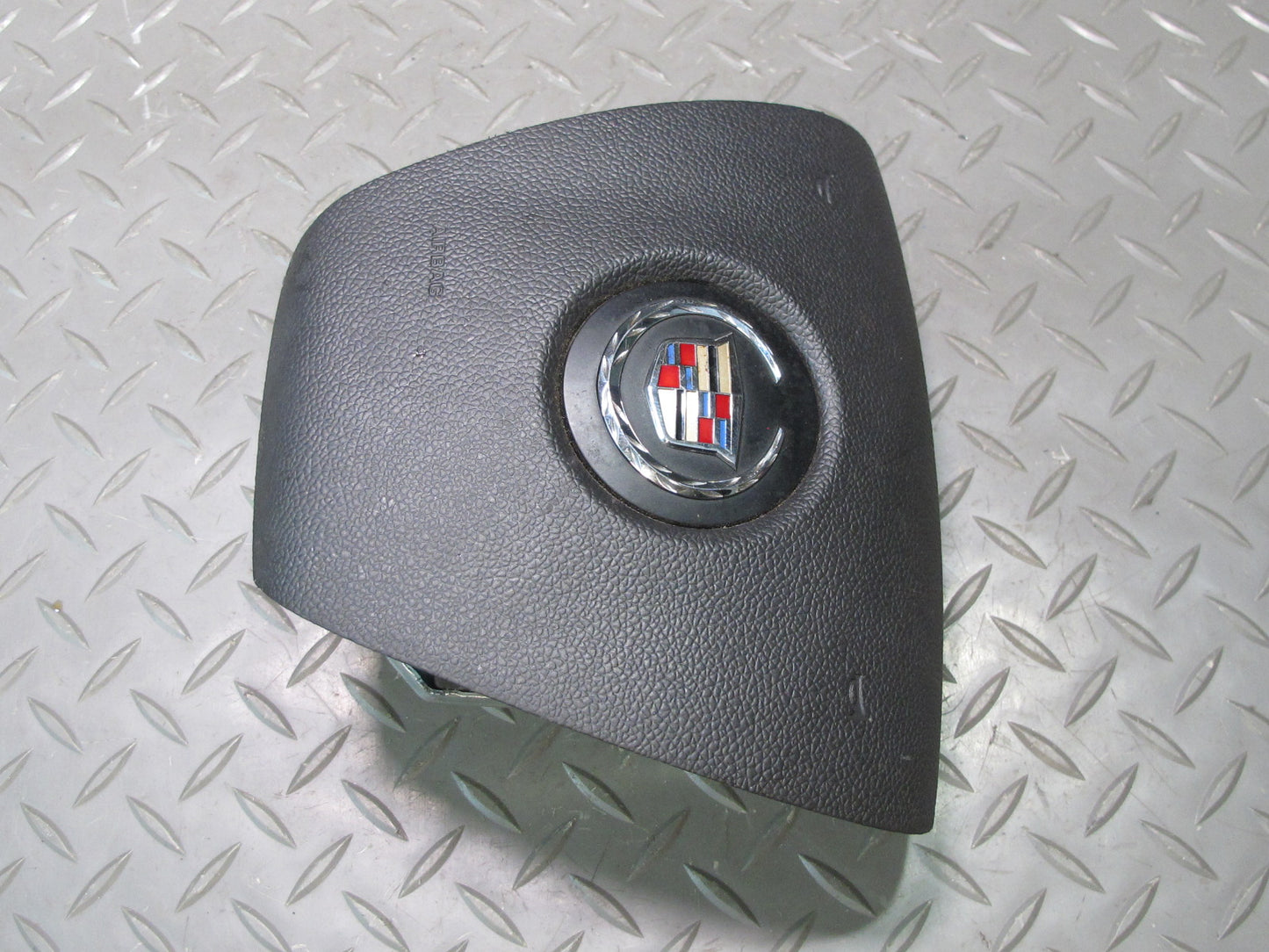 13-14 CADILLAC ESCALADE PLATINUM EBONY STEERING WHEEL AIRBAG SRS BLACK OEM