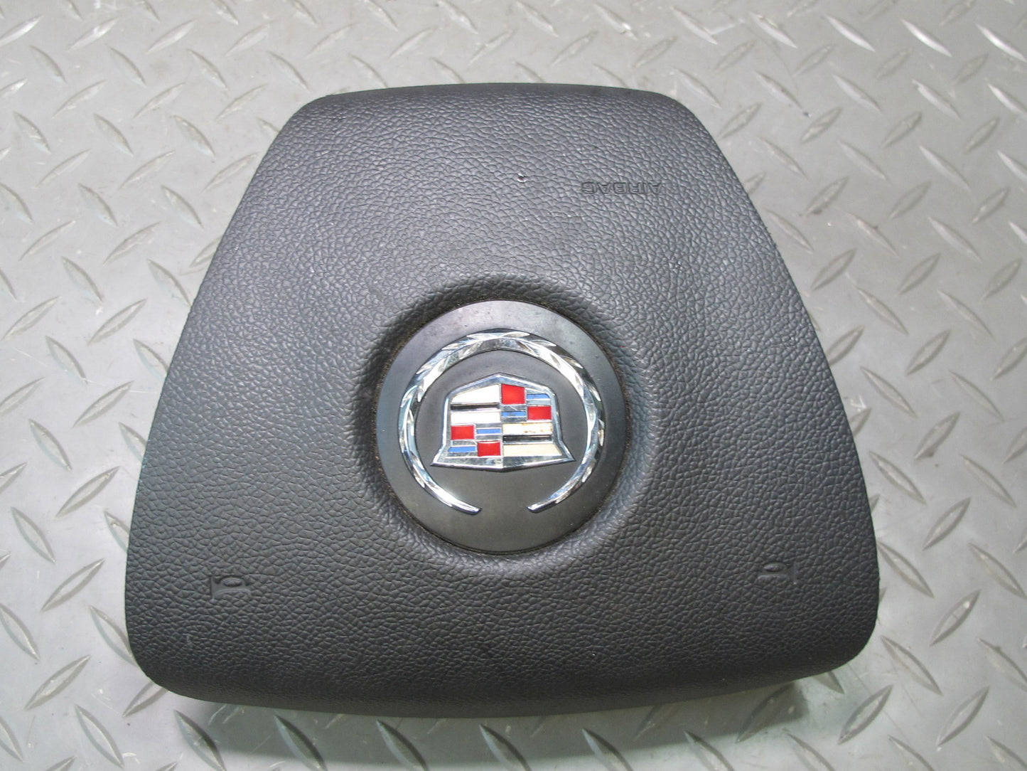 13-14 CADILLAC ESCALADE PLATINUM EBONY STEERING WHEEL AIRBAG SRS BLACK OEM