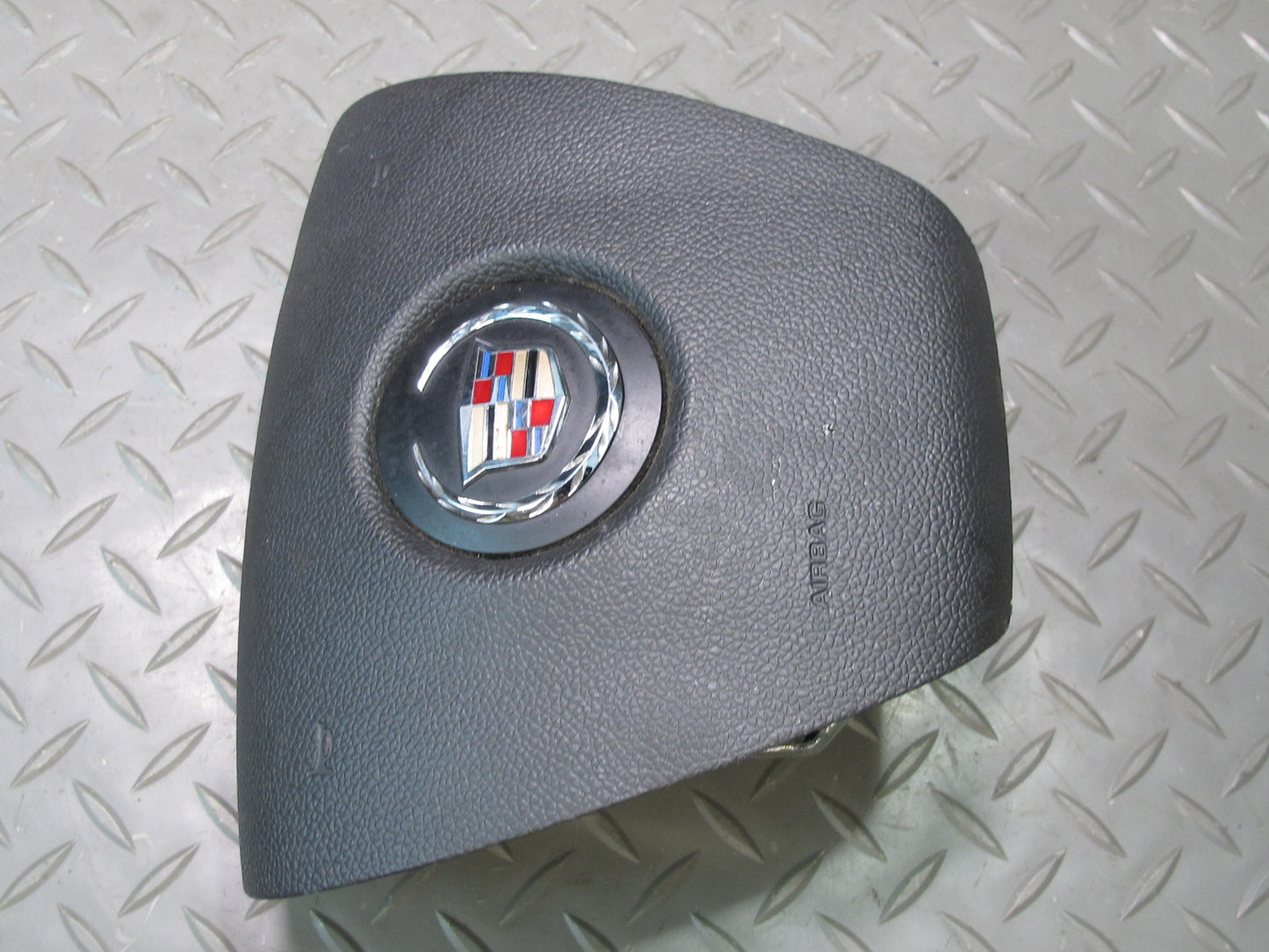 13-14 CADILLAC ESCALADE PLATINUM EBONY STEERING WHEEL AIRBAG SRS BLACK OEM