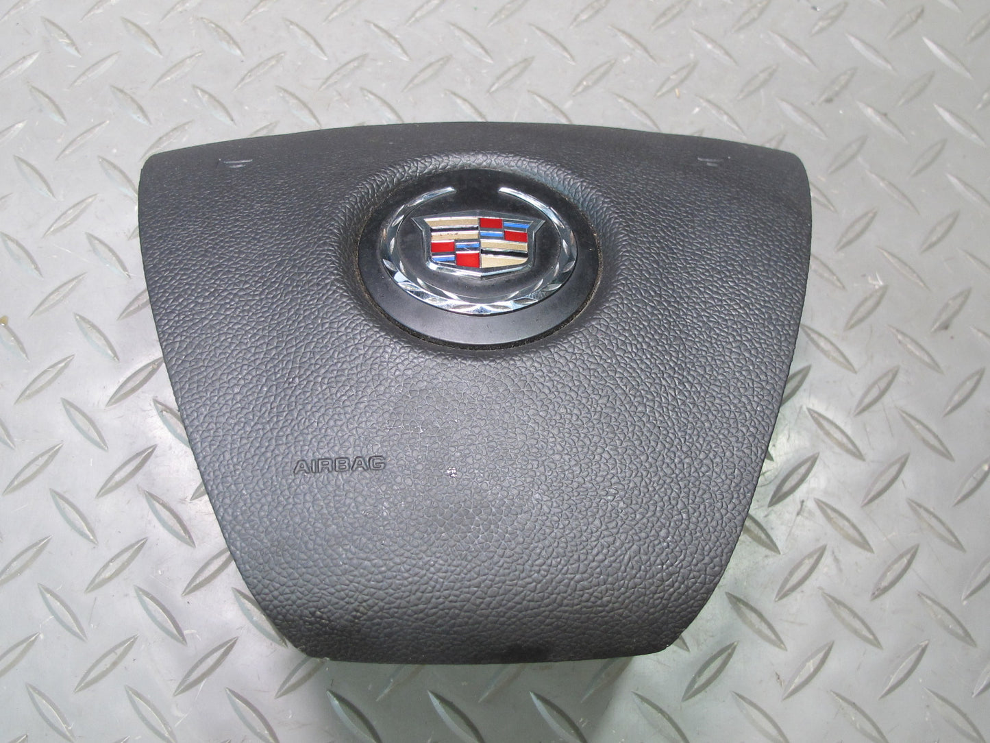 13-14 CADILLAC ESCALADE PLATINUM EBONY STEERING WHEEL AIRBAG SRS BLACK OEM