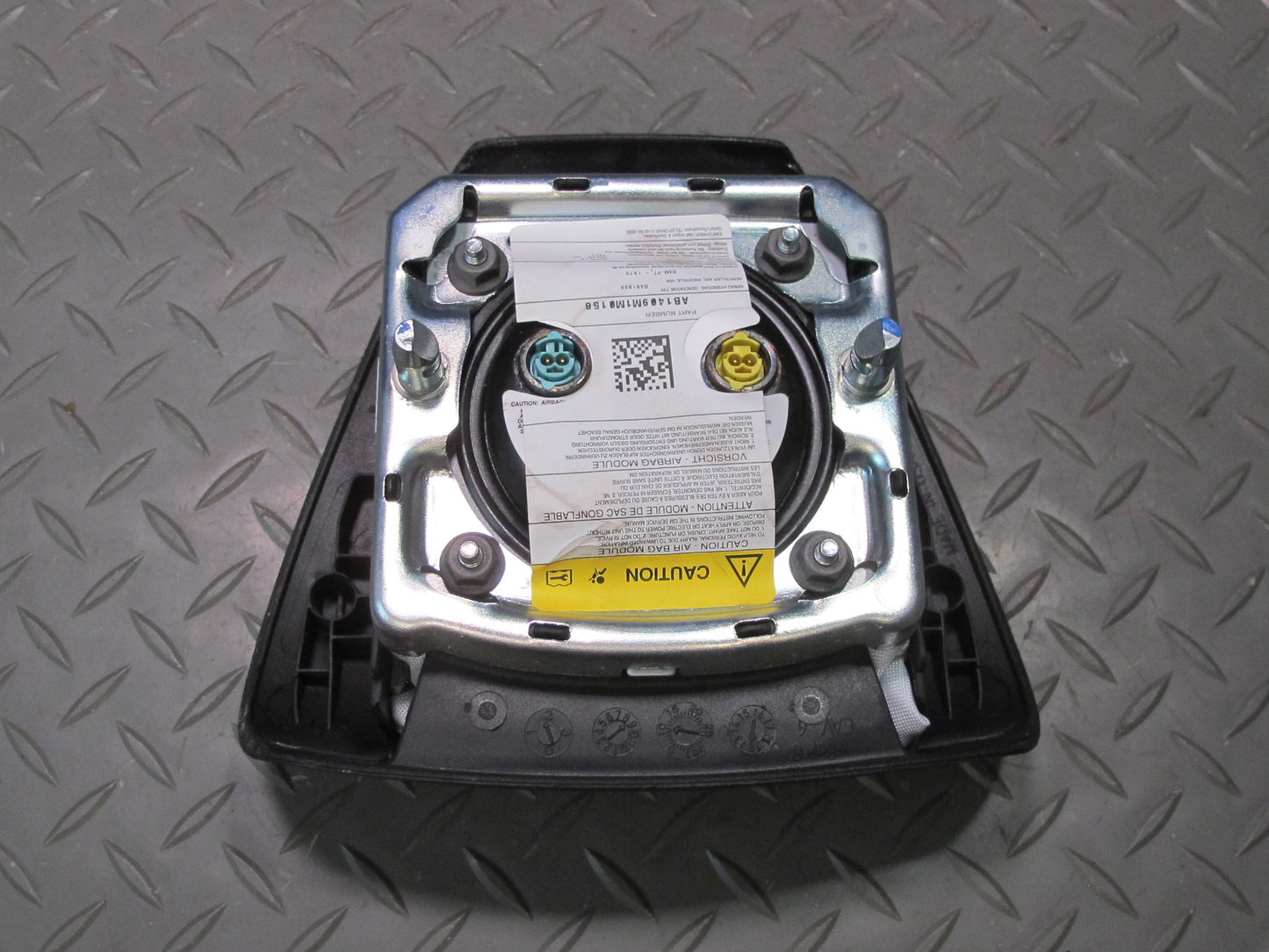 13-14 CADILLAC ESCALADE PLATINUM EBONY STEERING WHEEL AIRBAG SRS BLACK OEM