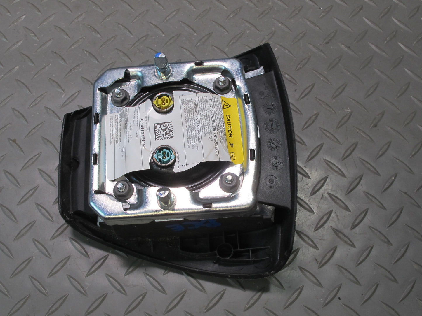 13-14 CADILLAC ESCALADE PLATINUM EBONY STEERING WHEEL AIRBAG SRS BLACK OEM