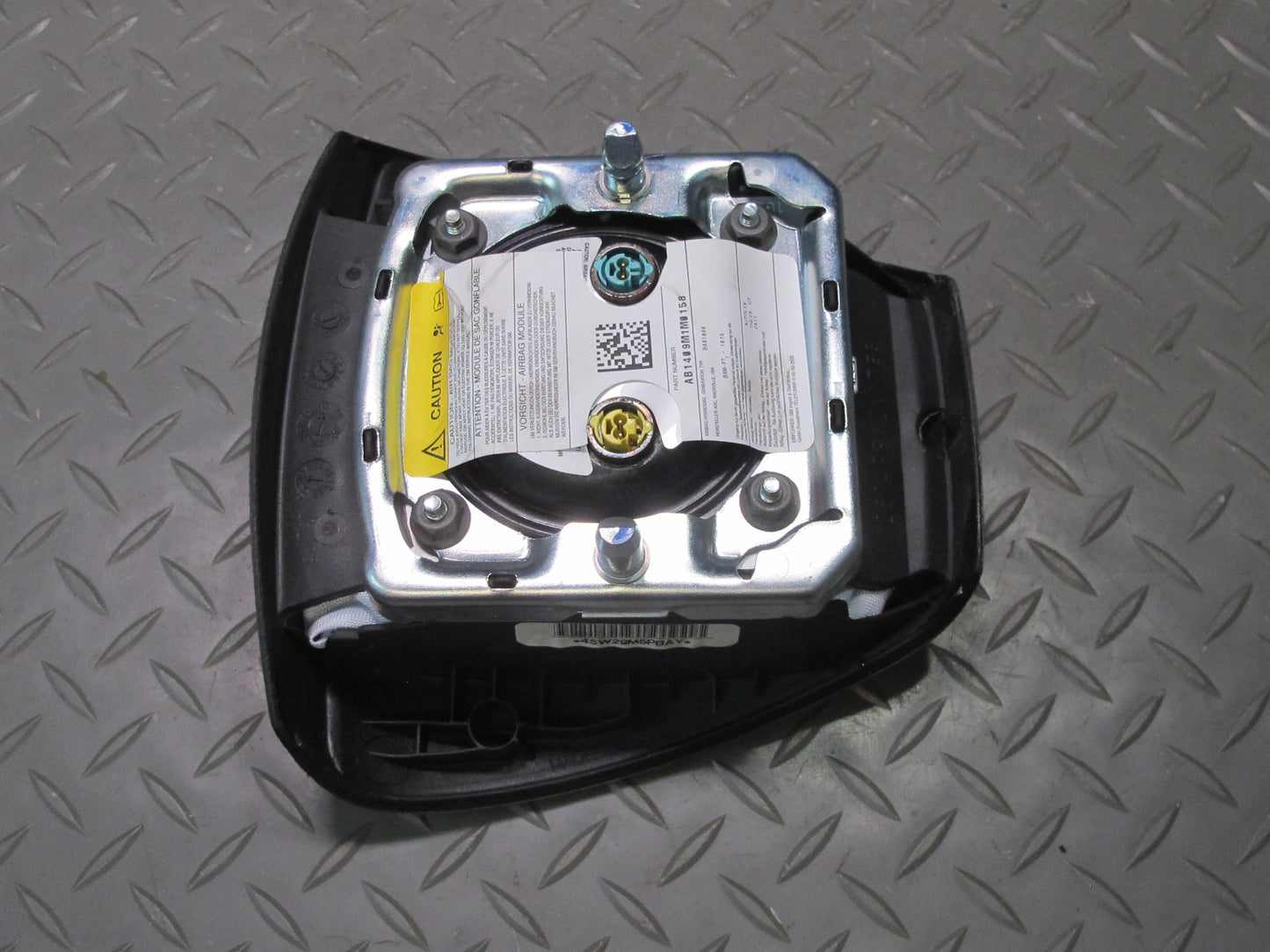 13-14 CADILLAC ESCALADE PLATINUM EBONY STEERING WHEEL AIRBAG SRS BLACK OEM