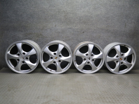 2001-2002 Porsche Boxster 986 R17 17" Wheel Rim 17x7J 17x8.5J  ET48/55 Set of 4